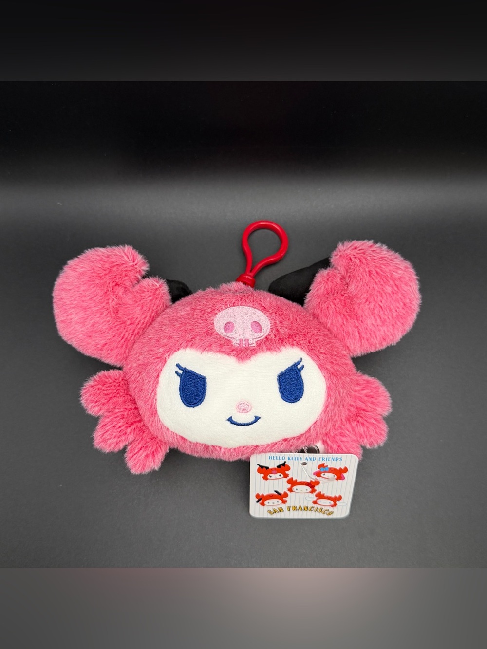 Sanrio San Francisco crab Kuromi plush/keychain ey46